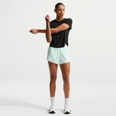 Nike Women's Swift Breathe Dri-fit Mid-rise 2.5" Brief-lined Running Shorts In Green