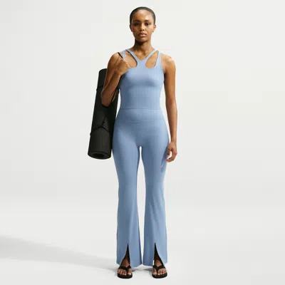 Nike Women's Zenvy High-waisted Flared Leggings In Blue