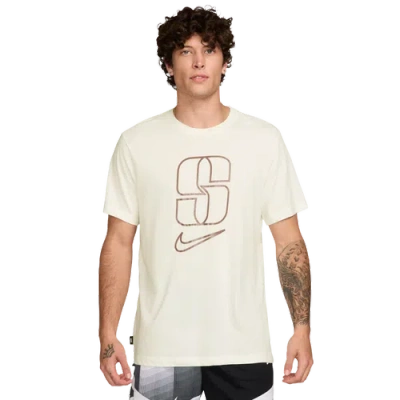 Nike Womens  Dri-fit Sabrina Short Sleeved T-shirt In White/pink