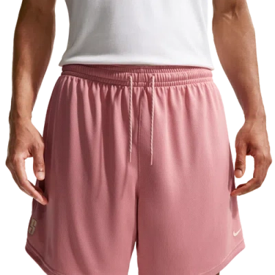 Nike Womens  Dri-fit Sabrina Sig Reversible Shorts In Red Stardust/coconut Milk/red Stardust