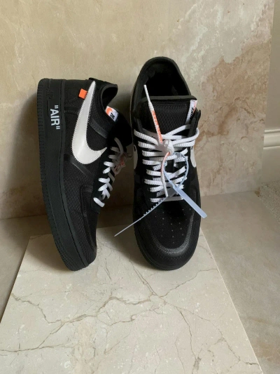 Pre-owned Nike X Off White Off-white X Air Force 1 Low Black 2018 Shoes In Mix