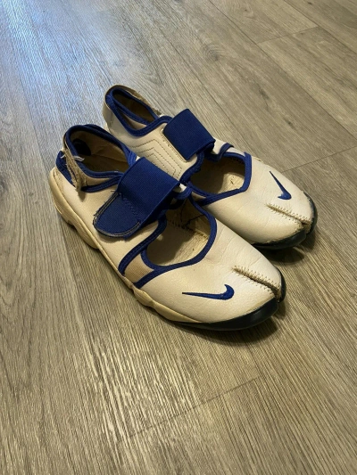 Pre-owned Nike X Vintage Nike Air Rift Sandals Tabi Shoes In White