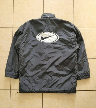 Pre-owned Nike X Vintage Nike Big Center Swoosh Jacket In Black