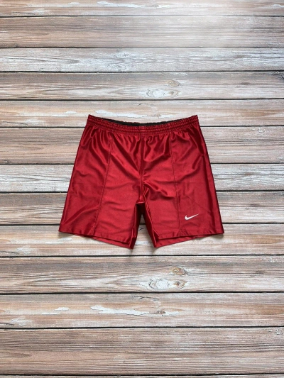 Pre-owned Nike X Vintage Nike Logo Red Shorts Y2k