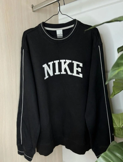 Pre-owned Nike X Vintage Nike Vintage Streetwear Sweatshirt 2000 Sportwear 90's In Black