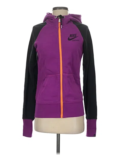 Pre-owned Nike Zip Up Hoodie In Purple