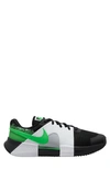 Nike Zoom Gp Challenge Clay Court Tennis Shoe In Black/ Poison Green/ White