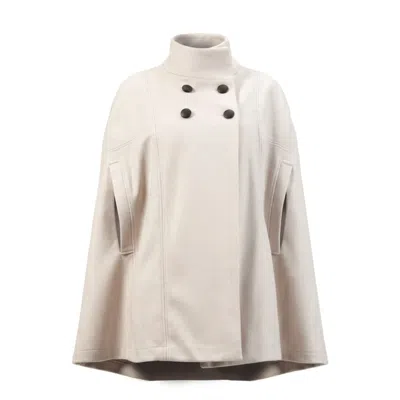 Nikka Place Alyssum Off-white Cape Coat