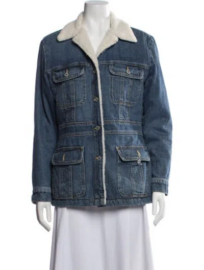 Pre-owned Nili Lotan Denim Jacket In Blue