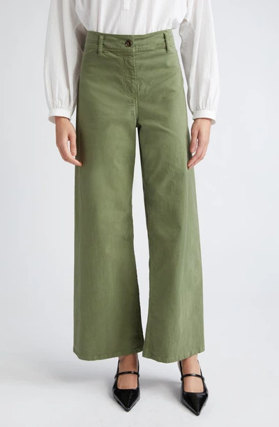 Nili Lotan Megan Wide Leg Trousers In Camo