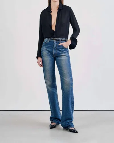 Nili Lotan Smith Mid-rise Straight Jeans In Multi