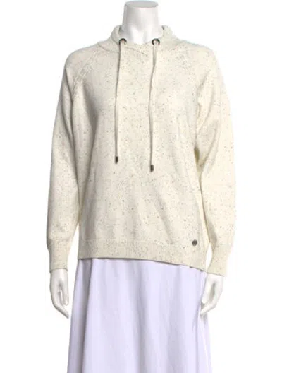 Pre-owned Niløs Patterned Mock Neck Sweater In Neutrals