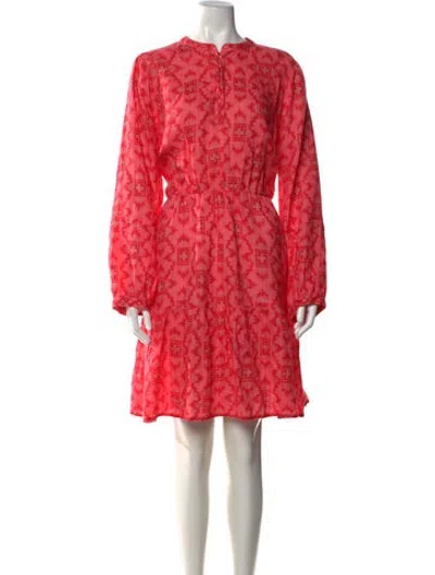 Pre-owned Nimo With Love Linen Mini Dress In Pink