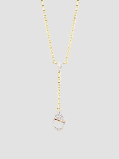 Nina Gilin Women's 14k Yellow Gold & 0.22 Tcw Diamond Lariat Necklace