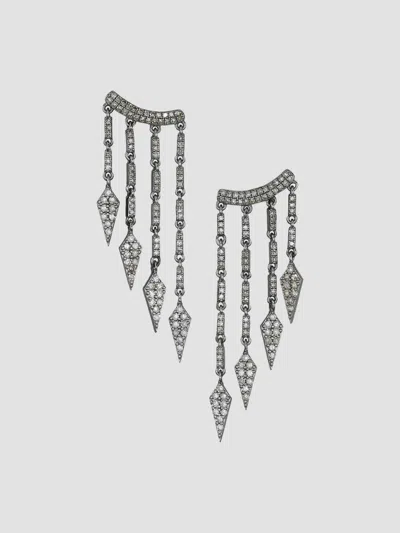 Nina Gilin Women's 14k Yellow Gold, Sterling Silver & Champagne Diamond Chandelier Drop Earrings