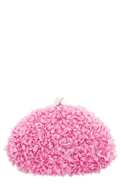 Nina Jardin-j Petal Clutch In Pink