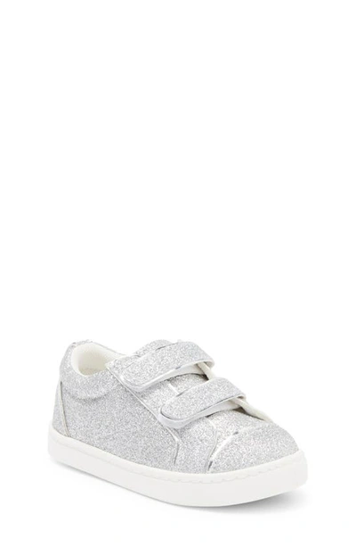 Nina Kids' Metallic Sneaker In Silver Glitter