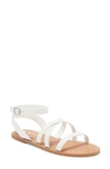 Nina Kids' Swirla Ankle Strap Sandal In White
