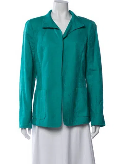 Pre-owned Nina Mclemore Blazer In Blue