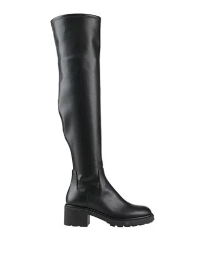 Ninalilou Woman Knee Boots Black Size 9 Soft Leather