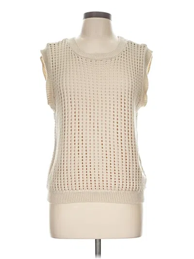 Pre-owned Nine Britton Sweater Vest In Ivory