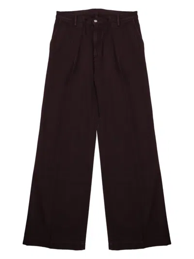 Nine In The Morning Dark Brown Loose High Rise Jeans