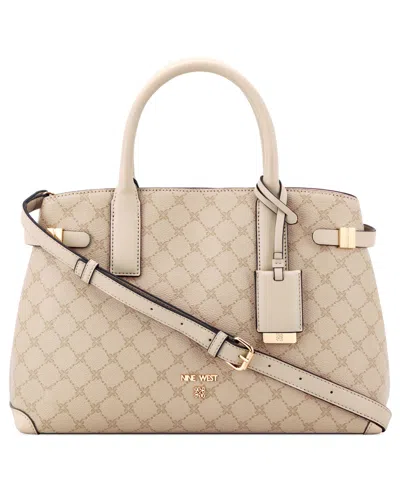 Nine West Aira Large Satchel Bag In Neutral