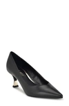 Nine West Andes Pump In Black Smooth