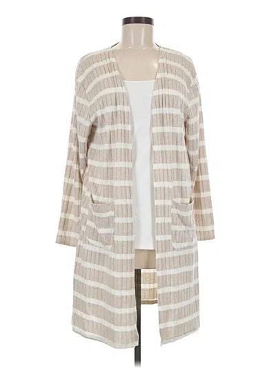 Pre-owned Nine West Cardigan Sweater In Tan