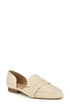 Nine West Gorel D'orsay Penny Loafer In Chic Cream Smooth
