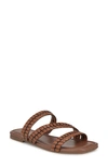 Nine West Quinlea Sandal In Dark Brown