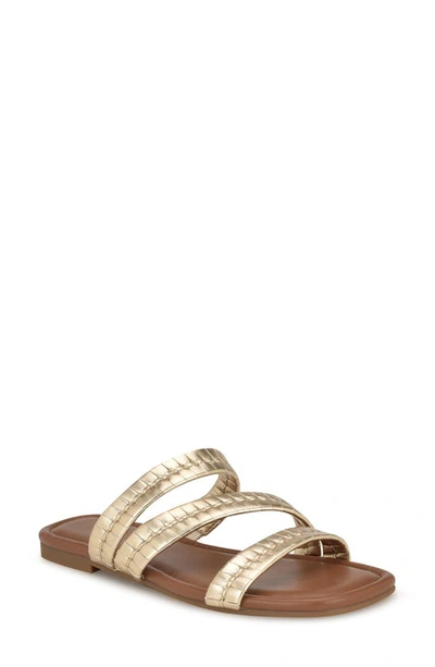 Shop Nine West Quinlea Sandal In Gold