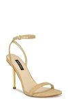Nine West Reina Ankle Strap Sandal In Light Natural