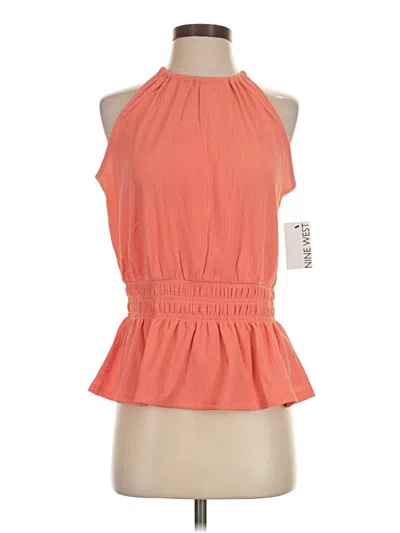 Pre-owned Nine West Sleeveless Blouse In Orange