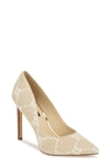 Nine West Tatiana Pointed Toe Pump In Light Natural