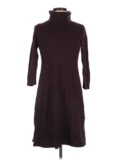 Pre-owned Nine West Turtleneck Sweater In Burgundy