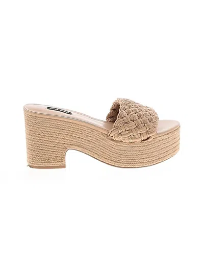 Pre-owned Nine West Wedges In Tan