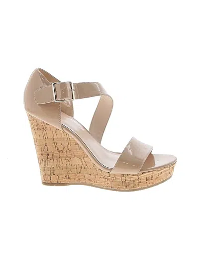 Pre-owned Nine West Wedges In Tan