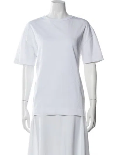 Pre-owned Ninety Percent Crew Neck Short Sleeve T-shirt In White