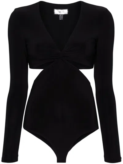 Nissa Cut-out Bodysuit In Black