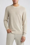 Nn07 Jaden 6634 Linen Crewneck Sweater In Irish Cream