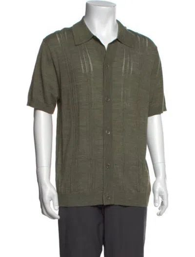 Pre-owned Nn07 Patterned Short Sleeve Shirt W/ Tags In Green