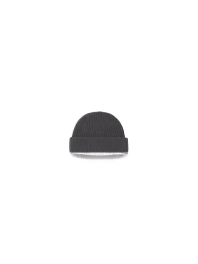 Nn07 Ribbed-knit Beanie Hat In Gray