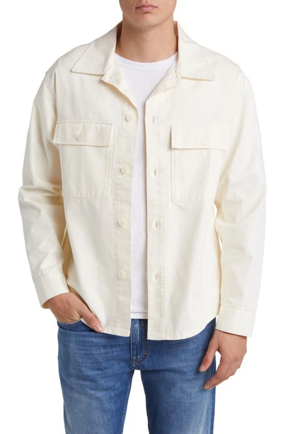 Nn07 Roger Organic Cotton Shirt Jacket In Off White