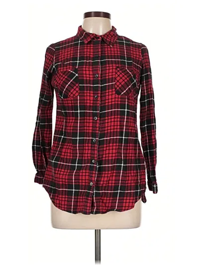 Pre-owned No Boundaries Long Sleeve Button Down Shirt In Red