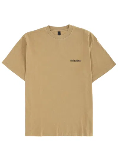 No Problemo T-shirt With Logo In Nude