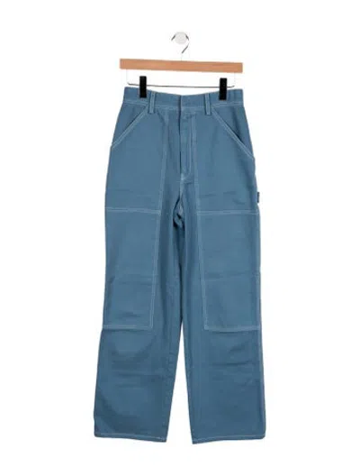 Pre-owned No.6 High-rise Straight Leg Jeans In Blue