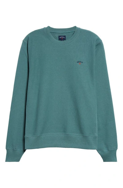 Noah Classic Cotton French Terry Crewneck Sweatshirt In Jungle Green