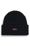 Noah Core Logo Beanie In Navy