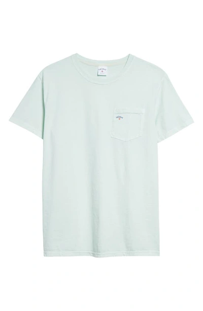 Noah Core Logo Cotton Pocket T-shirt In Hint Of Mint